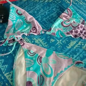 Blue Brazil string bikini